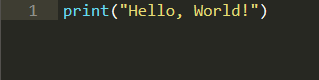 «Hello World!» на Python