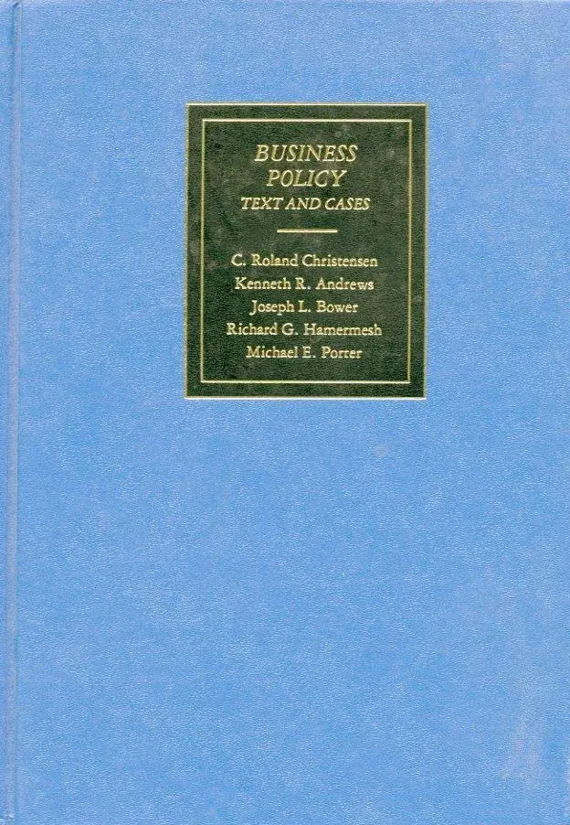 Учебник «Business Policy: Text and Cases»